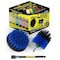 Drill Brush Power Scrubber By Useful Products 5 in W 5 in L Brush, Blue B-S-4M-5X-QC-DB - alternate 1
